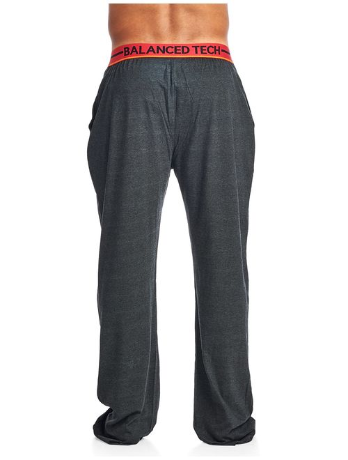 Balanced Tech Men's Solid Cotton Knit Pajama Lounge Pants