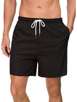 Janmid Men's Swim Trunks Quick Dry Beach Shorts with Pockets