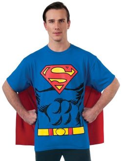 Comics Superman Costume T-Shirt With Cape