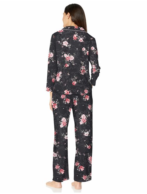 Karen Neuburger Women's Pajama Long Sleeve Animal Print Girlfriend Pj Set