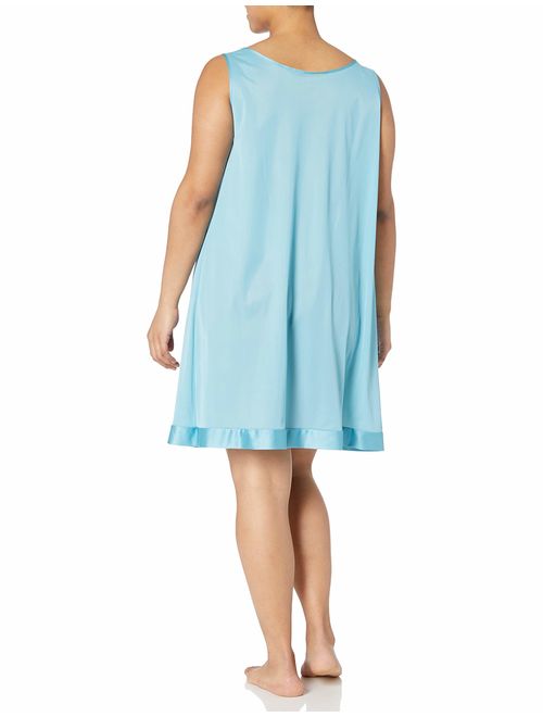 Exquisite Form Women's Plus Size Sleeveless Knee Length Nightgown