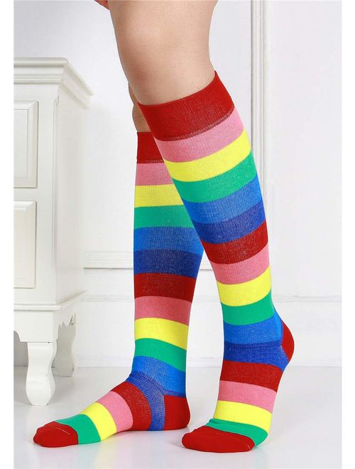 6 Pairs Women's Graduated Compression Trouser Socks 8-15mmHg