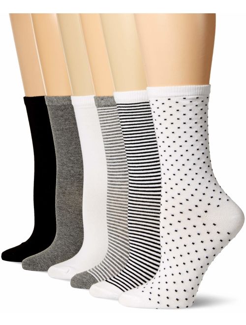 Amazon Essentials Women's 6-Pack Casual Crew Sock
