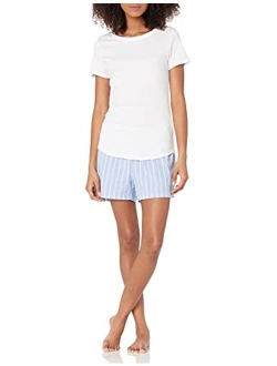 Women's Poplin Short and Sleep Tee Set