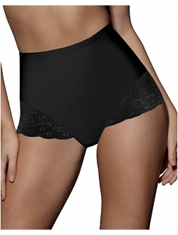 Womens Firm Control Shapewear Brief with Lace Fajas 2-Pack DFX054