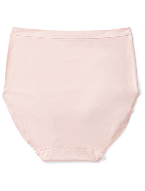 Amazon Brand - Arabella Women's Seamless Hi-Waist Full Coverage Brief Panty, 3 Pack
