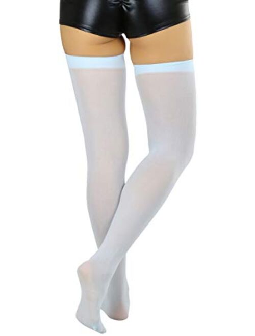 ToBeInStyle Women's Nylon Thigh High Schoolgirl Opaque Stockings
