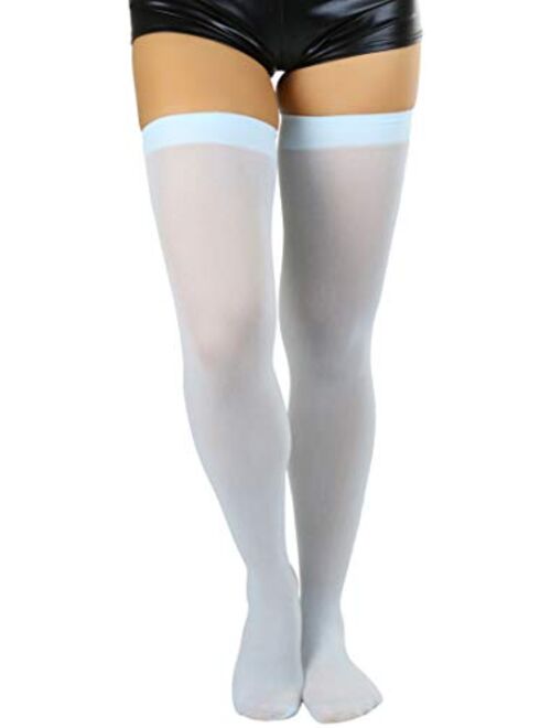 ToBeInStyle Women's Nylon Thigh High Schoolgirl Opaque Stockings