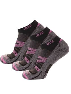 Zensah Wool Running Socks - Soft Cushioned Merino Wool, Moisture Wicking, Anti-Blister - Athletic Socks, Trail Socks