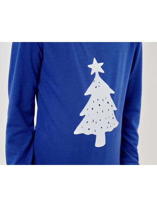 MyFav Matching Family Christmas Pajamas Set Soft Cotton Clothes Sleepwear