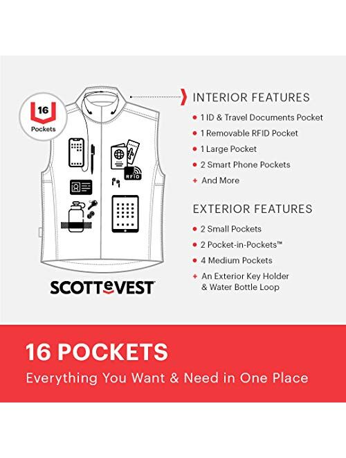 SCOTTeVEST Featherweight for Women - Lightweight Travel Vest - Safari Vest