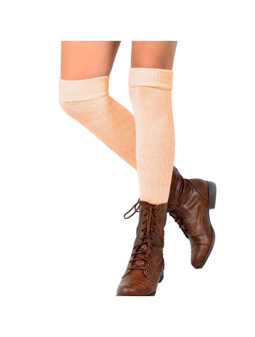 TeeHee Women's Fashion Over the Knee High Socks - 3 Pair Combo