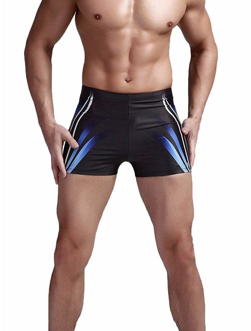 MinYong Men's Square Leg Swimsuit Athletic Swimwear Briefs Swim Jammer