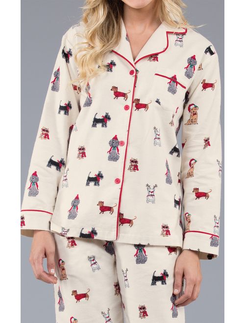 PajamaGram Flannel Pajamas Women Cozy - Boyfriend Pajamas for Women