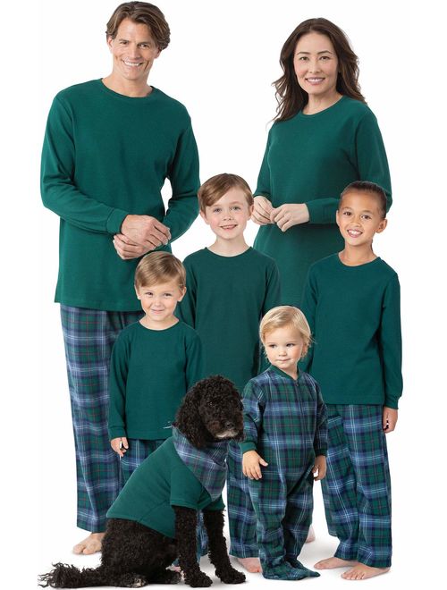 PajamaGram Family Christmas Pajamas Set - Cotton Flannel, Plaid