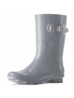 landchief Women's Rubber Rain Boots Printed Waterproof Women Rain Footware, Garden Boots