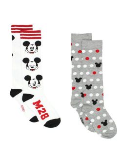 Mickey Mouse Womens 2 pack Socks (Big Kid/Teen/Adult)