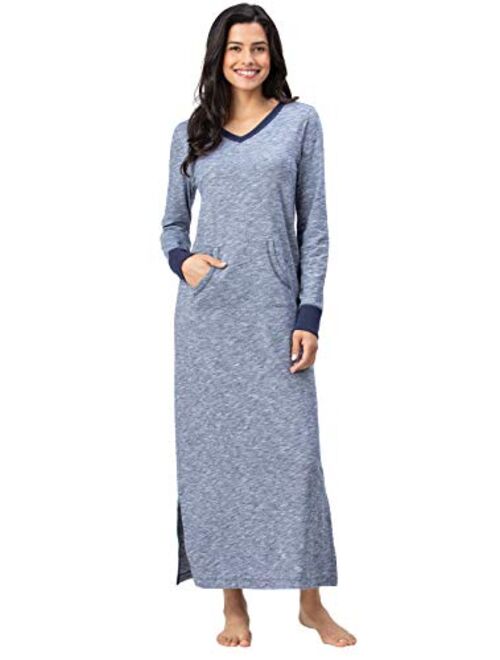 Addison Meadow Long Nightgowns for Women - Jersey Cotton Nightgowns for Women, Slub Knit