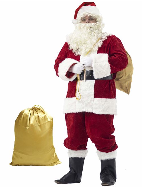 Ahititi Santa Suit Adult Costume 10pc.