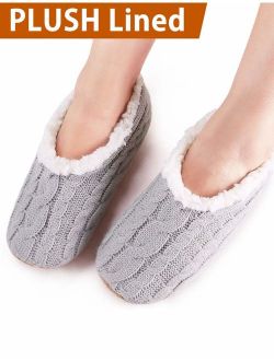VERO MONTE 2 Pairs Womens Thick & Warm Slipper Socks with Grippers - House Socks