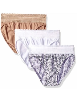 Women's No Pinching No Problems with Lace Hi-Cut 3 Pack Panties