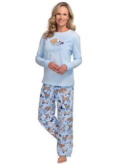 Dog Pajamas for Women - Christmas Pajamas Women Flannel