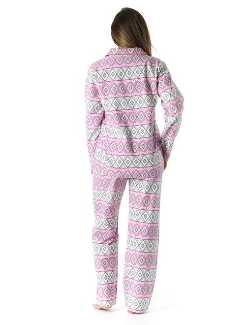 #followme Pajama Pant Set with Notch Collar