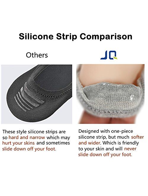 Copper Infused No Show Socks for Men and Women Non-slip Moisture Absorption Low Cut Socks 3,6,9 Pack-White, Gray, Black