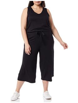 Amazon Brand - Daily Ritual Women's Supersoft Terry Sleeveless Wide-Leg Jumpsuit