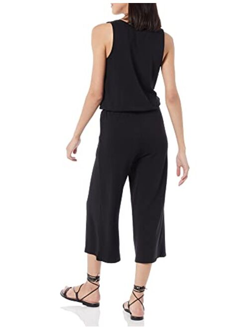 Amazon Brand - Daily Ritual Women's Supersoft Terry Sleeveless Wide-Leg Jumpsuit