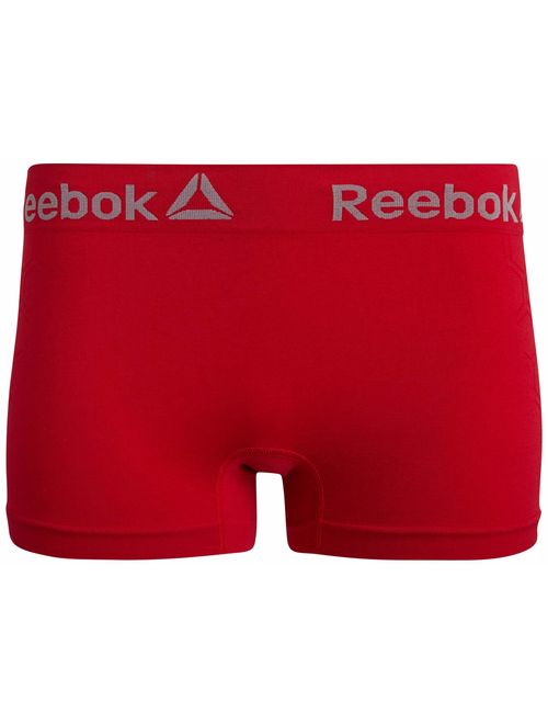 Reebok Women's Seamless Stretch Performance Boyshort Panties (3 Pack)