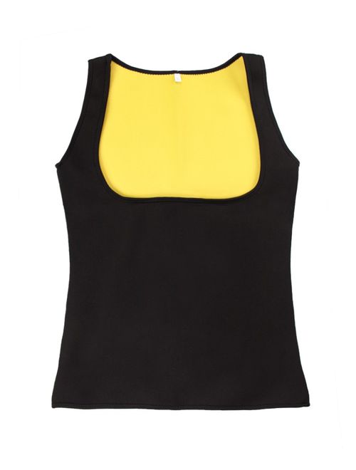 GainKee Neoprene Sweat Waist Trainer Vest for Weight Loss Women Slimming Shirt Body Shaper with Sauna Suit Effect
