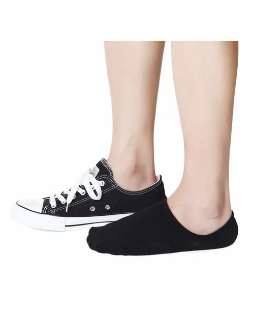 No Show Socks Women Non Slip Low Cut Cotton Liner Sports Casual Socks 3/6 Pairs 