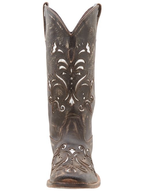 Roper Women's Metallic Underlay Western Boot