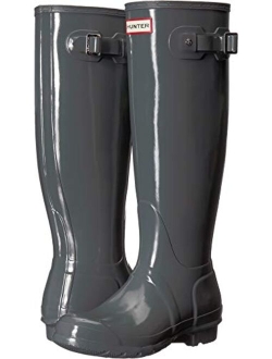 Womens Original Tall Gloss Winter Waterproof Wellies Rain Wellington Boots