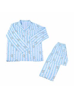 Yicool Kpop Pajama Set BTS Cartoon Characters Sleepwear Long Sleeve Tops and Pants Sets