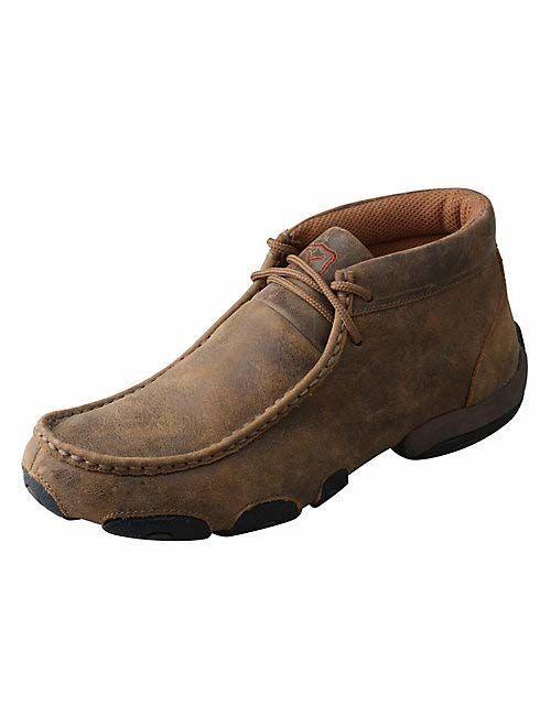 Twisted X Women's Chukka Breathable Handcrafted Lace-Up Cowgirl Driving Moccasins