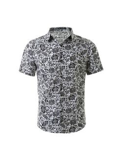 Men's Short Sleeves Casual Floral Prints Shirt