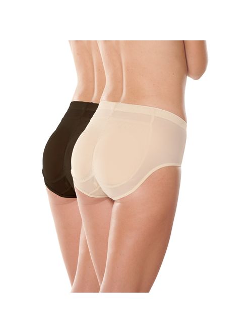 Insta Booty Padded Panty 5-Piece Padded Underwear Set, Butt Pads + Pocket-Panties
