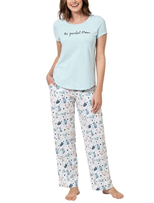 PajamaGram Pajamas for Women - Short Sleeve Pajamas for Women