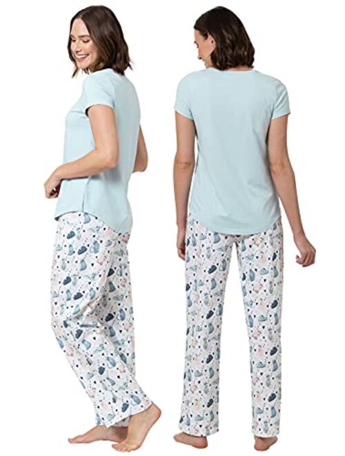 PajamaGram Pajamas for Women - Short Sleeve Pajamas for Women