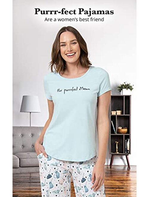 PajamaGram Pajamas for Women - Short Sleeve Pajamas for Women