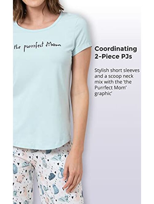 PajamaGram Pajamas for Women - Short Sleeve Pajamas for Women
