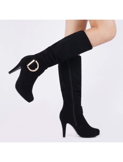 Women's Knee High High Heel Winter Fashion Boots