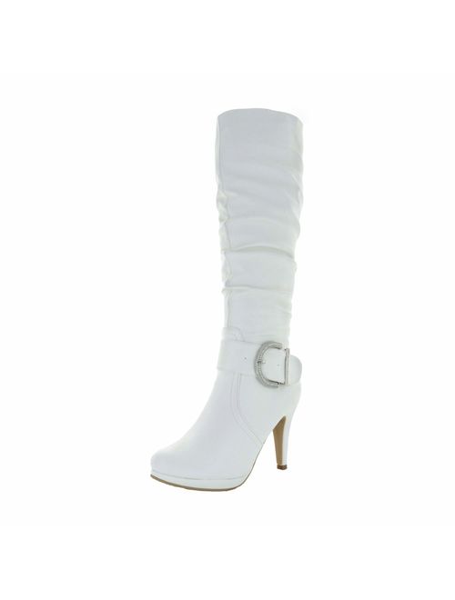 DREAM PAIRS Women's Knee High High Heel Winter Fashion Boots