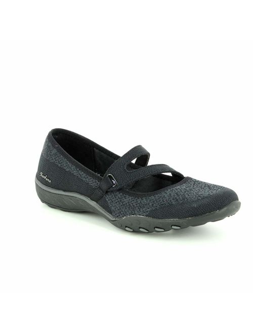 Buy Skechers Breathe Easy Lucky Lady Black Memory Foam Mary Janes Shoes ...