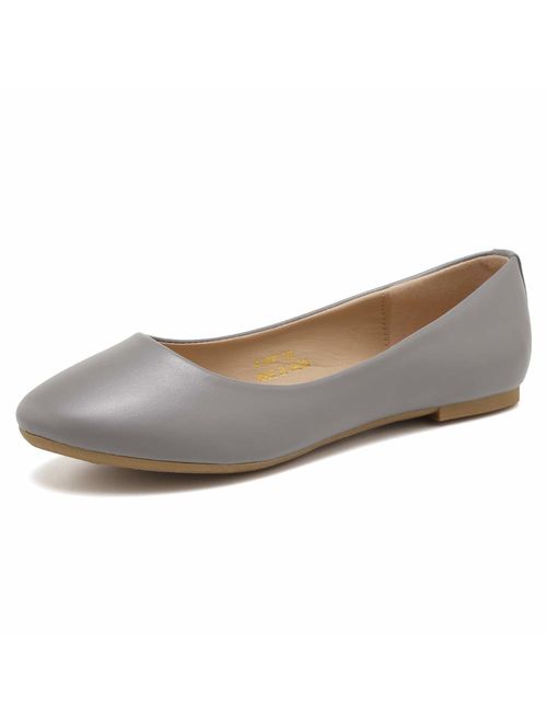 CIOR Women BalletFlats Classy Simple Casual Slip-on Comfort Walking Shoes