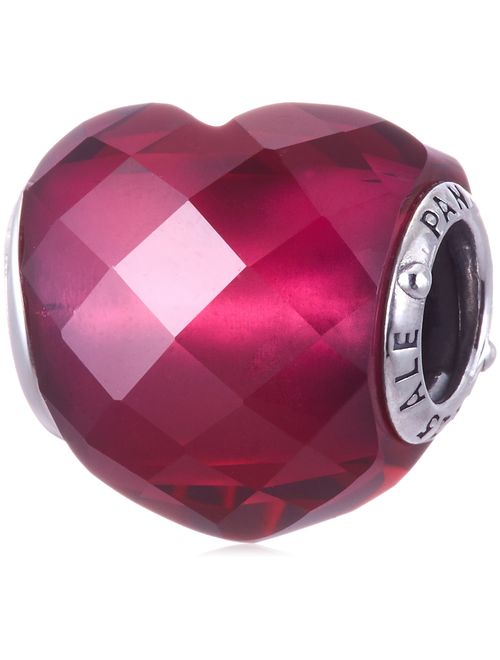 Pandora Shape of Love Fuchsia Charm with Crystal 796563NFR