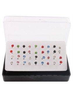 Eighteen Pairs of Nylon Post Stud Earrings - Available in 2 Colors (NYLONSTUDS)
