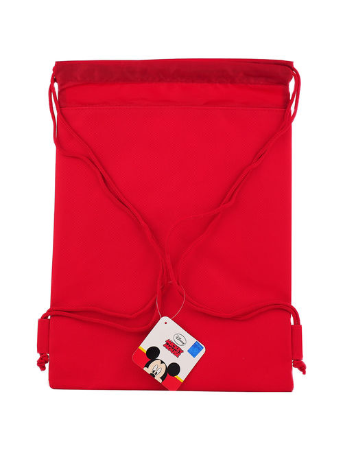 Mickey Mouse and Friends Character Licensed Red Drawstring Bag
